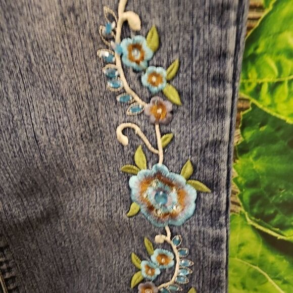 Pazzo junior jeans embroidered floral Pre-owned - Picture 8 of 9